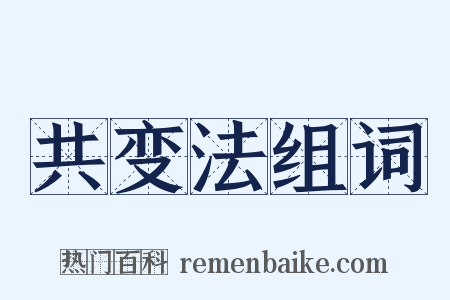 共变法组词是什么意思的图片